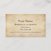 Bild der Goldblatt-Oberfläche, unfertig Visitenkarte (Rückseite)