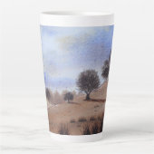 Bild der Herbstlandschaft und Bäume Milchtasse (Vorderseite)