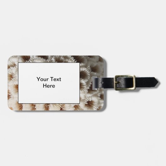 Bild der Koralle Gepäckanhänger (Vorderseite horizontal)