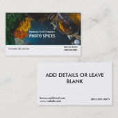 Bild der Kräuterspießkarte Visitenkarte (Vorne/Hinten)