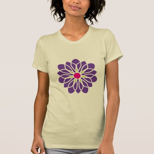 Bild der Lila Blume T-Shirt (Vorderseite)