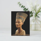 Bild der Nefertiti-Büste im Neuen Museum Postkarte (Stehend Vorderseite)
