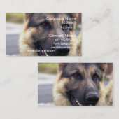 Bild der Schäferhund-Visitenkarte Visitenkarte (Vorne/Hinten)
