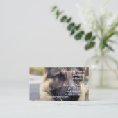 Bild der Schäferhund-Visitenkarte Visitenkarte (Stehend Vorderseite)