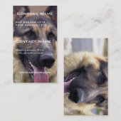 Bild der Schäferhund-Visitenkarte Visitenkarte (Vorne/Hinten)