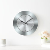 Bild der schmalen Edelstahldruckmaschine Große Wanduhr (Zuhause)