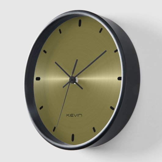 Bild der Shiny Gold Metallic Textur Uhr (Winkel)