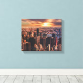 Bild der Stadtsilhouette auf Leinwand (Insitu (Holzboden))