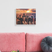 Bild der Stadtsilhouette auf Leinwand (Insitu (Wohnzimmer))