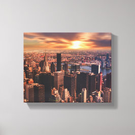Bild der Stadtsilhouette auf Leinwand