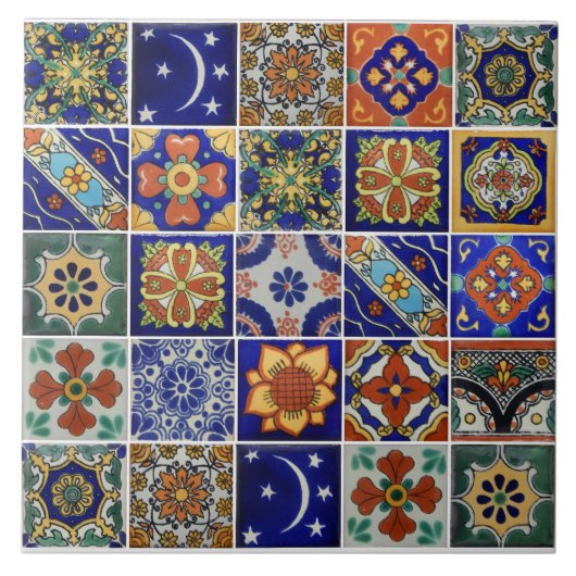 Bild der Talavera-Tile auf 6 x 6 Keramiken Tile Fliese (Vorderseite)
