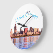 Bild der USA für die runde große Wall-Uhr Große Wanduhr (Winkel)