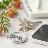 Bild der Vintagen Grauschnecke Schlüsselanhänger (Seite)