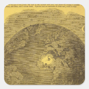 Bild der Welt Quadratischer Aufkleber