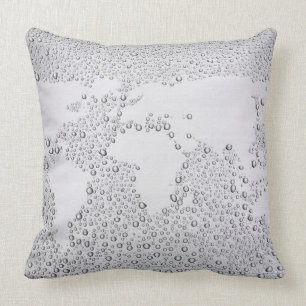 Bild der Weltkarte Kissen