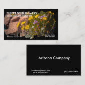 Bild der wüstenfreien Blume Visitenkarte (Vorne/Hinten)