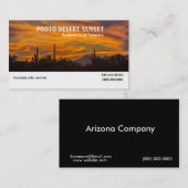 Bild der WüstenSunset-Visitenkarte Visitenkarte (Vorne/Hinten)