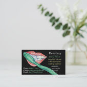 Bild der Zähne und Mundpflegerin Visitenkarte (Stehend Vorderseite)
