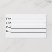 Bild der Zähne und Mundpflegerin Visitenkarte (Rückseite)