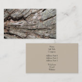 Bild des alten Baum-Stumpf-Holzes Visitenkarte (Vorne/Hinten)