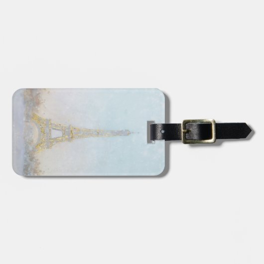 Bild des Aquarell-| von Eiffel Towe Gepäckanhänger (Vorderseite horizontal)