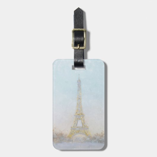 Bild des Aquarell-| von Eiffel Towe Gepäckanhänger (Vorderseite vertikal)