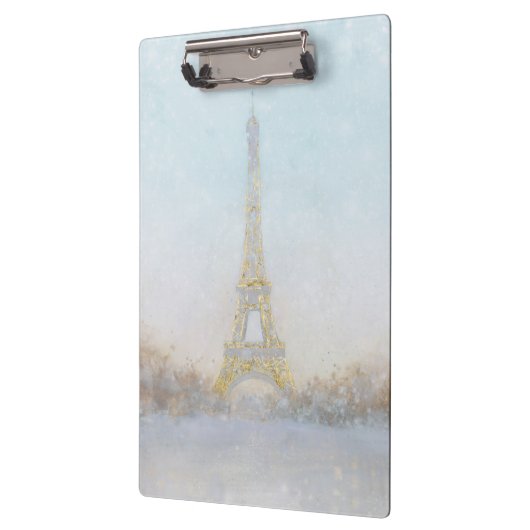 Bild des Aquarell-| von Eiffel Towe Klemmbrett (Links)