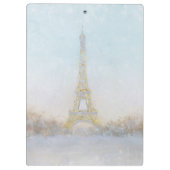 Bild des Aquarell-| von Eiffel Towe Klemmbrett (Rückseite)