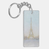 Bild des Aquarell-| von Eiffel Towe Schlüsselanhänger (Vorderseite links)