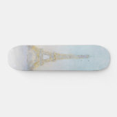 Bild des Aquarell-| von Eiffel Towe Skateboard (Horizontal)