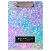 Bild des farbigen Glitzer Klemmbrett (Vorderseite)