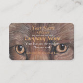 Bild des Fuchses mustert ursprüngliche Visitenkarte (Vorderseite)