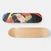 Bild des Kabuki Schauspielers auf dem Falten Fan U Skateboard (Horizontal)