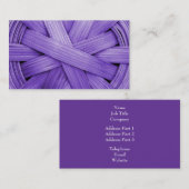 Bild des lila Korbes Visitenkarte (Vorne/Hinten)