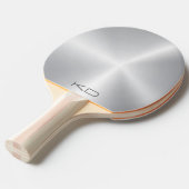 Bild des metallisch-silbernen Hintergrunds Tischtennis Schläger (Vorderseite)