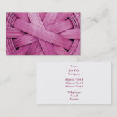 Bild des rosa Korbes Visitenkarte (Vorne/Hinten)