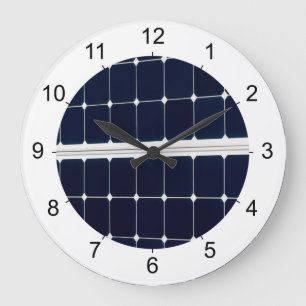 Bild des Solarpaneels für den Power Große Wanduhr