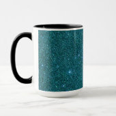 Bild des trendy aquamarinen Glitters Tasse (Links)