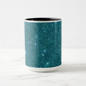 Bild des trendy aquamarinen Glitters Tasse (Zentrum)