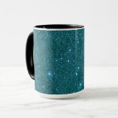 Bild des trendy aquamarinen Glitters Tasse (Vorderseite Links)