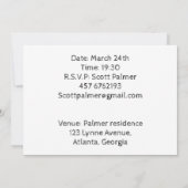 Bild des Universums Einladung (Rückseite)