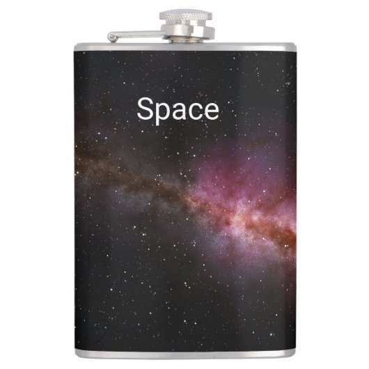 Bild des Universums Flachmann (Vorderseite)