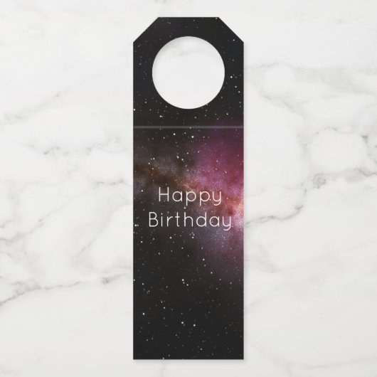 Bild des Universums Flaschenanhänger (Vorderseite)