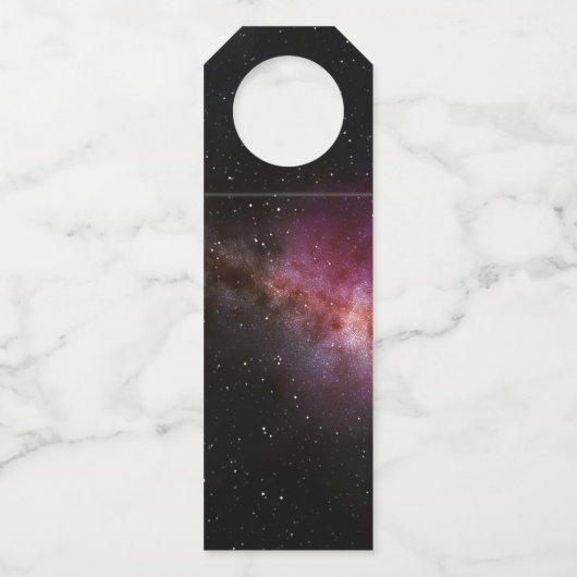 Bild des Universums Flaschenanhänger (Rückseite)