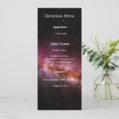 Bild des Universums Menükarte (Stehend Vorderseite)