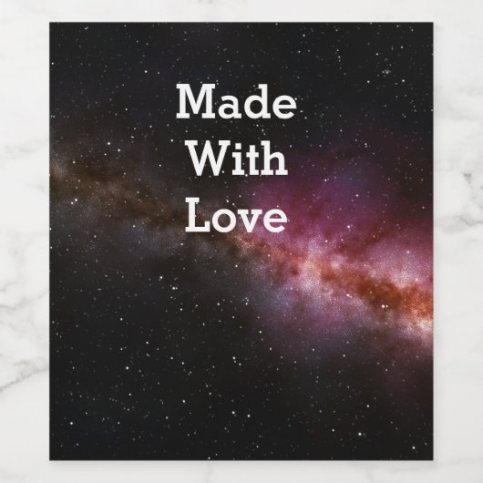 Bild des Universums Weinetikett (Einzelnes Label)