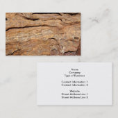Bild des versteinerten Holzes Visitenkarte (Vorne/Hinten)