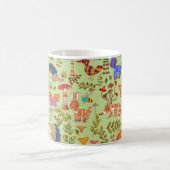 Bild des Waldlebens. Flora und Fauna. Vinta Kaffeetasse (Mittel)