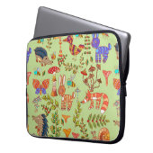 Bild des Waldlebens. Flora und Fauna. Vinta Laptopschutzhülle (Vorderseite Links)