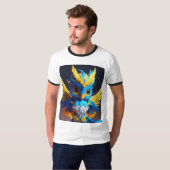 Bild, detailliert, Cartoon-Stil, Sternengriffin, b T-Shirt (Vorne ganz)